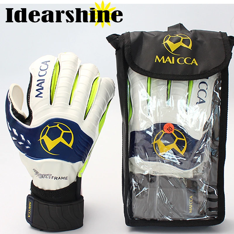 

High quality Goalkeeper Gloves Football Supersoft Latex Finger Guard Goalie Soccer Gloves #16022302