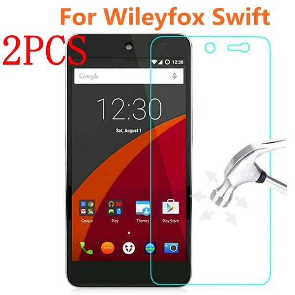 Оригинальное закаленное стекло с полной проклейкой для Wileyfox Swift 2 шт. защитная