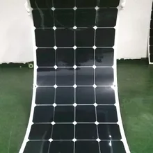 Солнечных панелей с ламинирования, умеренный изгиб, без стекла ламинирования характеристики, 100 Вт полу-гибкие солнечные панели