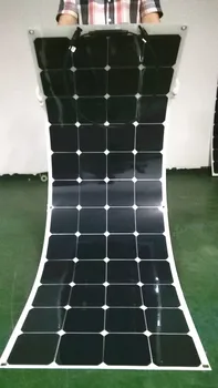 

The solar panels with Laminated, moderate bending, no glass lamination characteristics, 100w semi-flexible solar panels