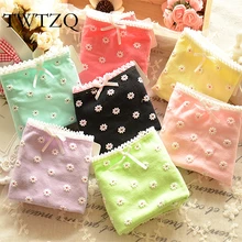 TWTZQ Hot Selling Top Quality 3D Flower Calcinha Ladies Tanga Cotton Underwear Briefs Women Lingerie Comfort