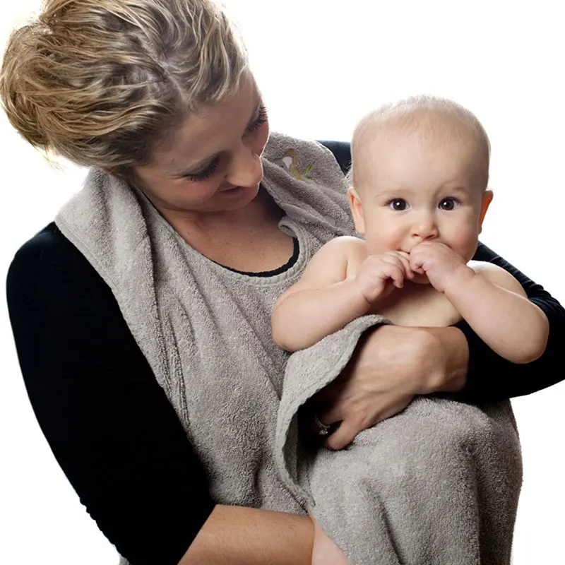 Baby Towel Bath Towel 90CM*90CM Combed Cotton Baby Bath Towel Hooded Apron Absorbent Kids Hooded Wipes Bath