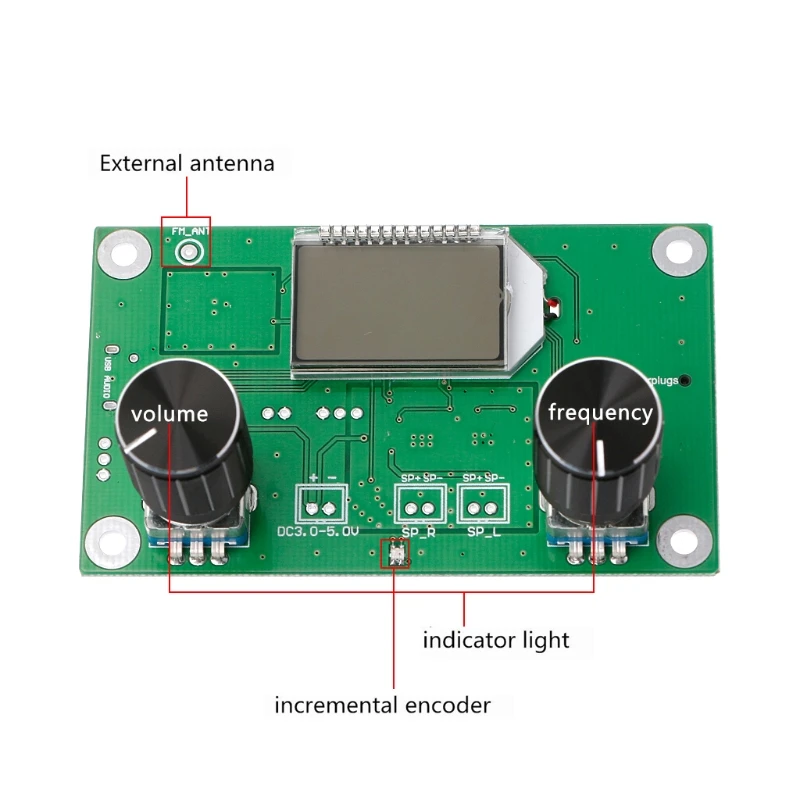 87-108 МГц DSP& PLL lcd стерео цифровой FM радио приемник модуль+ последовательное управление