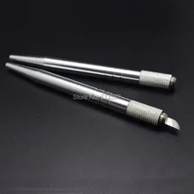 5 шт. серебро ручной Макияж Pen Перманентный Макияж для бровей Средства ухода за губами ручка