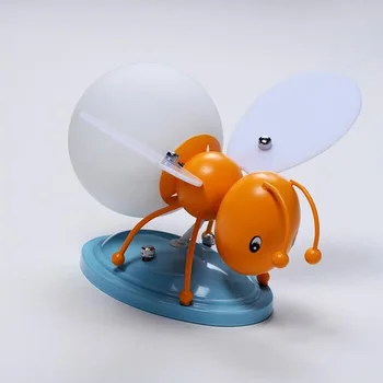 

Creative 4W LED Bee Glass Wall Lamp Modern Metal Base Wall Sconces For Children's Room Boy Girl Bedroom Wall Light Lighting W285