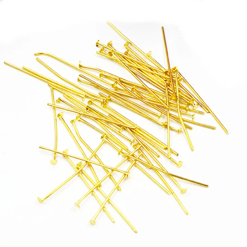 

MADALENA SARARA 16mm-70mm Alloy Flat Pin Gold And Silver Tone For Jewelry Making Wholesale 500pcs/lot