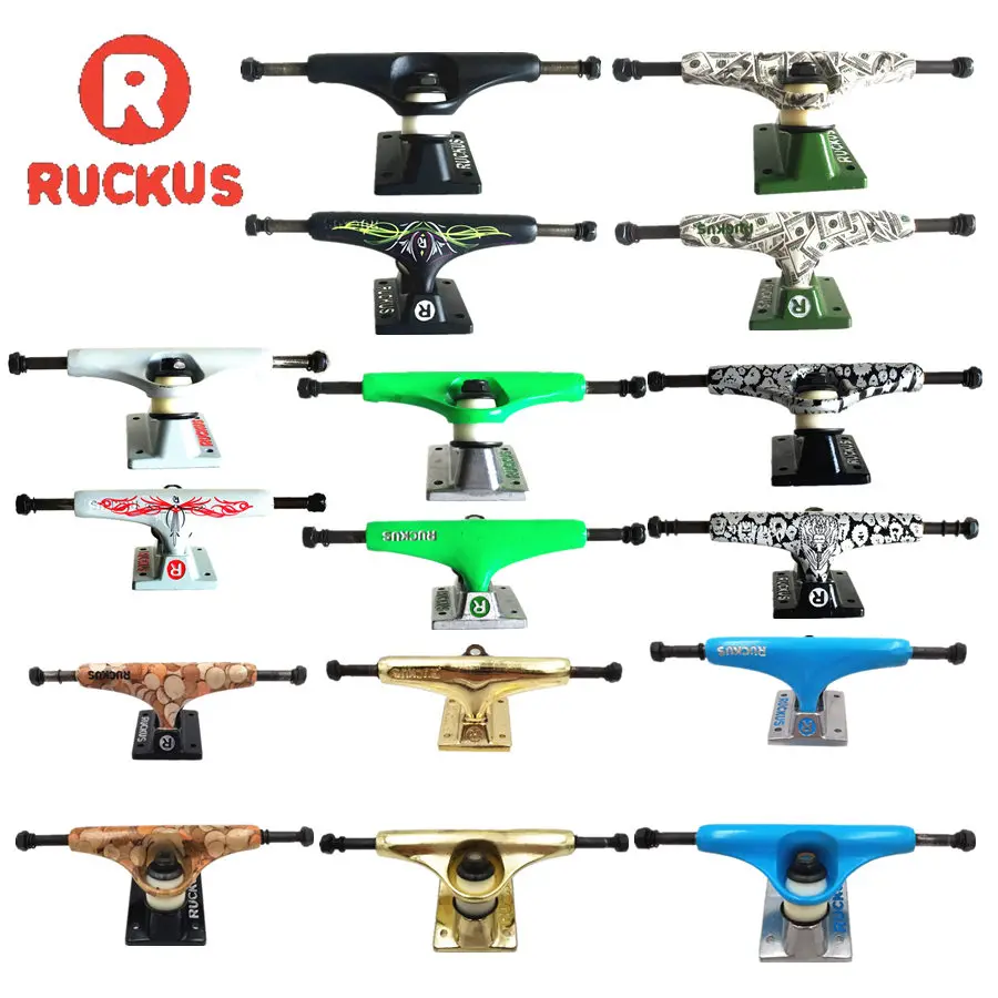 

RUCKUS 2PCS Low Skateboard Trucks 5.0" Penny Board Trucks Skate Double Rocker Quality Skateboarding Bridges