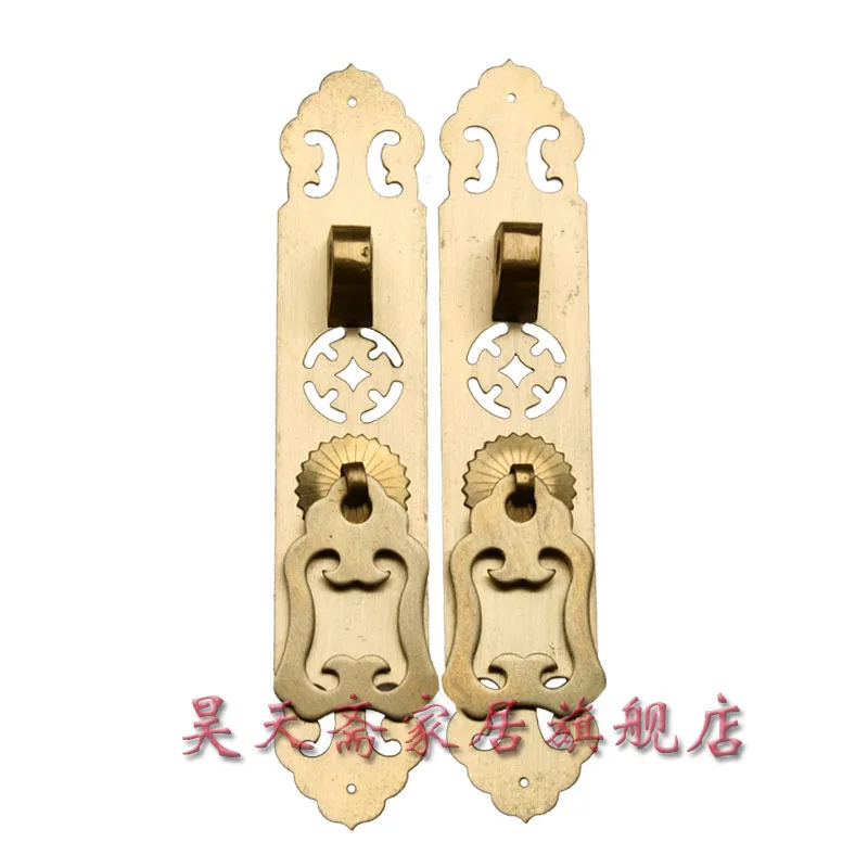 

[Haotian vegetarian] antique copper straight handle / antique furniture copper fittings / Chinese Accessories HTC-040