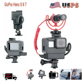 

Hot Ulanzi V2 Protective Housing Case Cover For GoPro Hero 7 6 5 Vlogging Cage Frame Storage Box Protective Cases US Free Ship