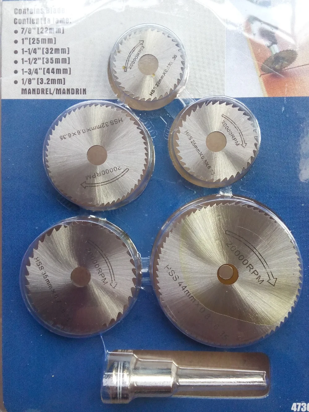 Factory price 6 Pieces HSS Mini rotary circular saw bladesin Saw