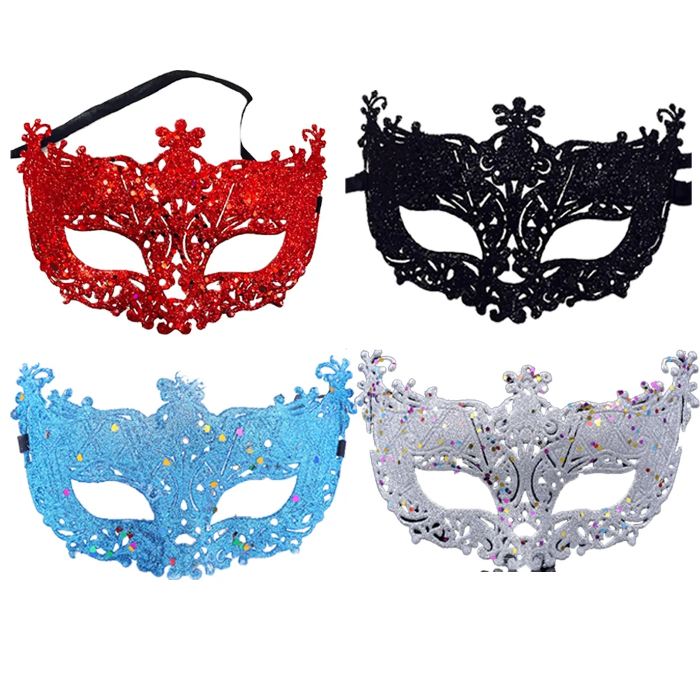 Men Women Sex Ladies Masquerade Ball Mask Venetian Halloween Party Eye Mask New Black Carnival Fancy Dress Costume Party Decor