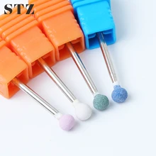 STZ 1 шт. керамический камень дрель для ногтей сверла поворотные заусенцы кутикулы 3/3" чистые файлы фреза Электрический Маникюрный Инструмент аксессуар D05