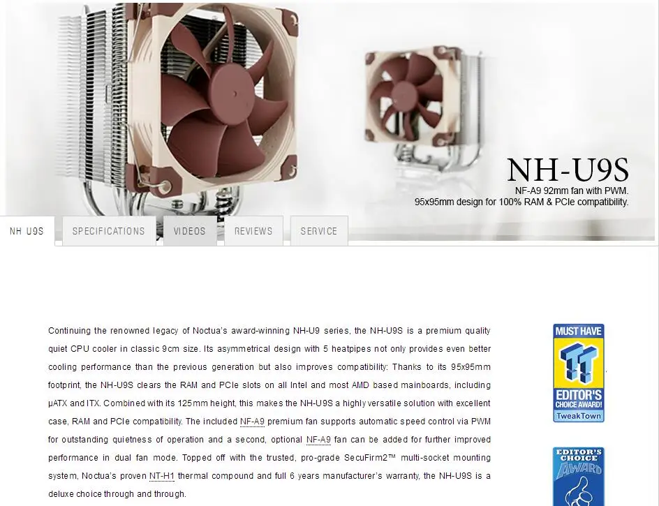 Noctua nh-u9s amd процессор Intel охладители болельщиков Вентилятор охлаждения содержат Термальность Соединение Cooler поклонников LGA 1155x2011 1366 FM2 FM1