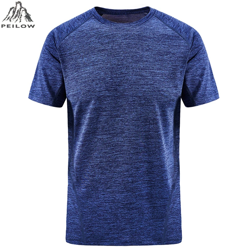 PEILOW Men'S T Shirt Summer Fashion Brand Clothing Mens Solid Color quick drying Short Sleeve Men Casual Tops Tee size L~7XL 8XL PEILOW Men'S T Shirt Summer Fashion Brand Clothing Mens Solid Color quick drying Short Sleeve Men Casual Tops Tee size L~7XL 8XL