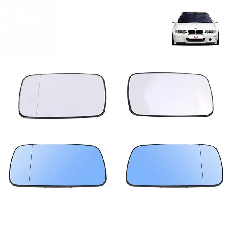 1 Pair Car Side Mirror Glass Rearview Mirror Glasses For BMW E39/E46