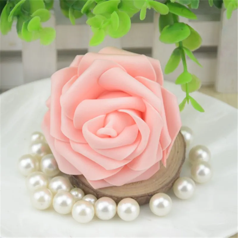 dried hydrangea bouquet 50pcs 7CM Artificial Foam Roses Flower Heads For Home Wedding Decoration Scrapbooking PE Flower DIY Kissing Balls Craft Multi dried lavender flowers Artificial & Dried Flowers