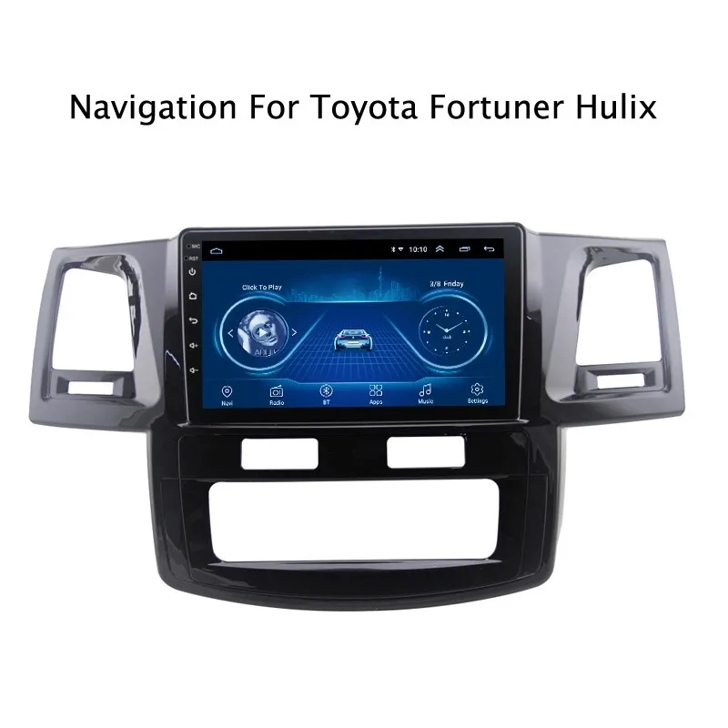 Perfect Ectwodvd 9inch Andriod 8.1 Car GPS Navigation For Toyota Fortuner/Hulix 2007-2015 Car DVD Multimedia System With Casing 1 Perfect Ectwodvd 9inch Andriod 8.1 Car GPS Navigation For Toyota Fortuner/Hulix 2007-2015 Car DVD Multimedia System With Casing 1