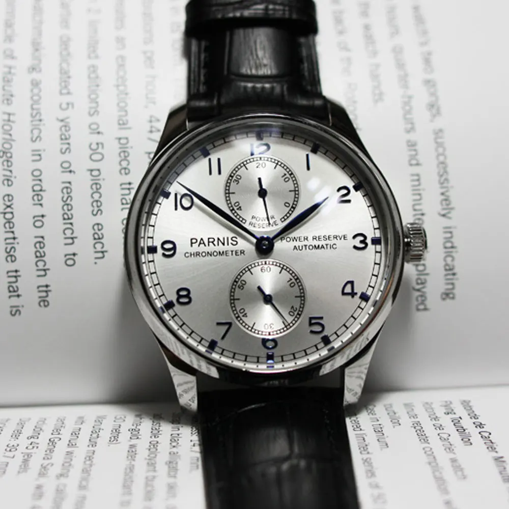 43 мм Parnis автоматические часы с запасом мощности механические часы классические мужские часы для ныряльщика лучший бренд класса люкс для мужчин relogio masculino