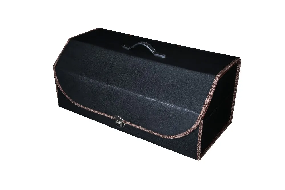 

High-grade leather Car Trunk Box Easy to Clean Waterproof Save Place Multi-use Car Organiser to make easy to arrange space