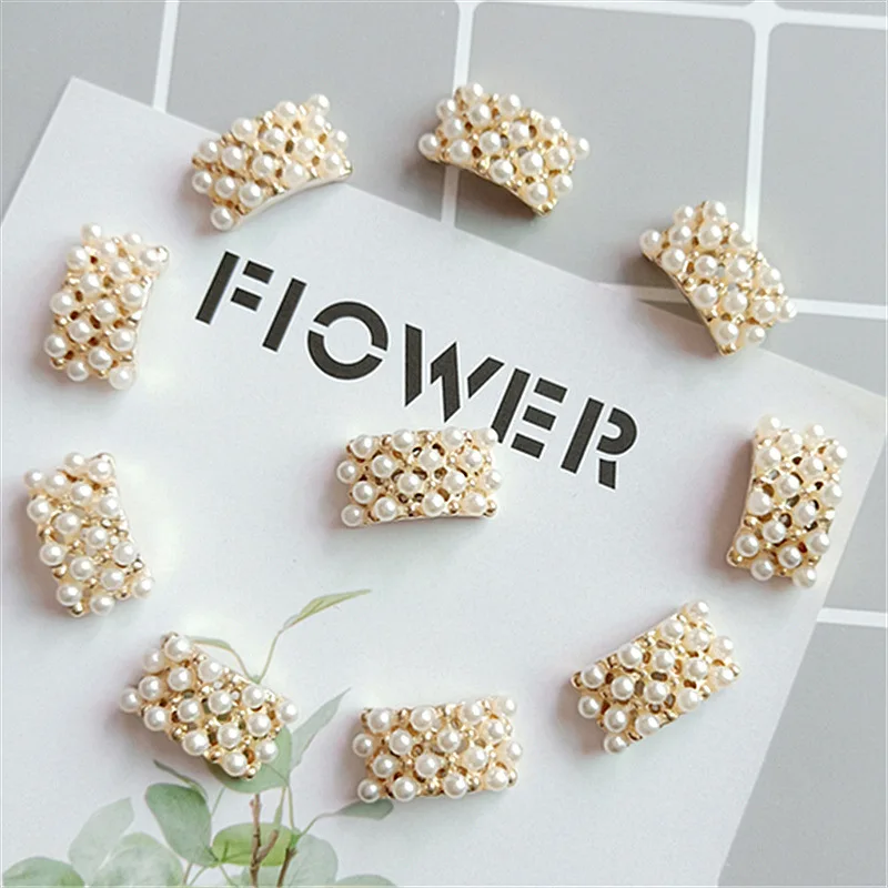 10 pcs/lot 18mm*9mm Little Arch Rhinestone Rabbit Buttons for Craft Wedding Invitation Card DIY Girl Hair Bowknot Metal Buttons