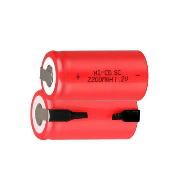 20 шт SC батарея SUBC перезаряжаемая батарея 1,2 v 2200mah батарея power bank с tab NI-CD 2200mah 1,2 V батарея