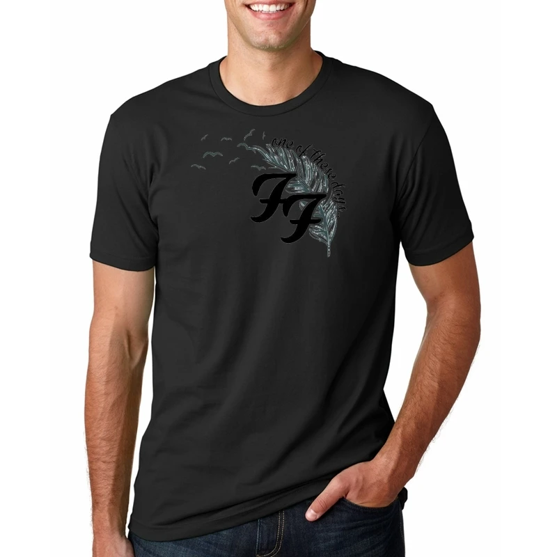 

foo fighters Men new Anime Comic T-shirt Short sleeve O-Neck Fashion t-shirt Cool Tshirt MR1324