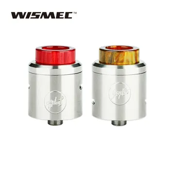 

Original WISMEC Guillotine Version 2 RDA 24mm Diameter Tank with Bottom Adjustable Airflow Control & Attached BF Pin E-cig Tank