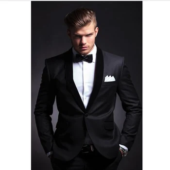 

Custom Made Dark Blue latest coat pant designs Men Suit Groomsmen Men's Wedding Suit Best Men tailored suit(Jacket+Pant)