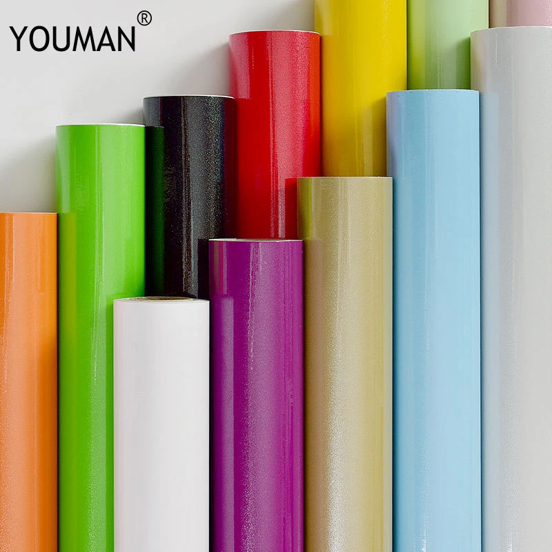 

Wallpapers YOUMAN Self-Adhesive Modern Wallpapers PVC Vinyl Peel Stick Glitter Wallpaper Sticker Interior Room Decor Furniture