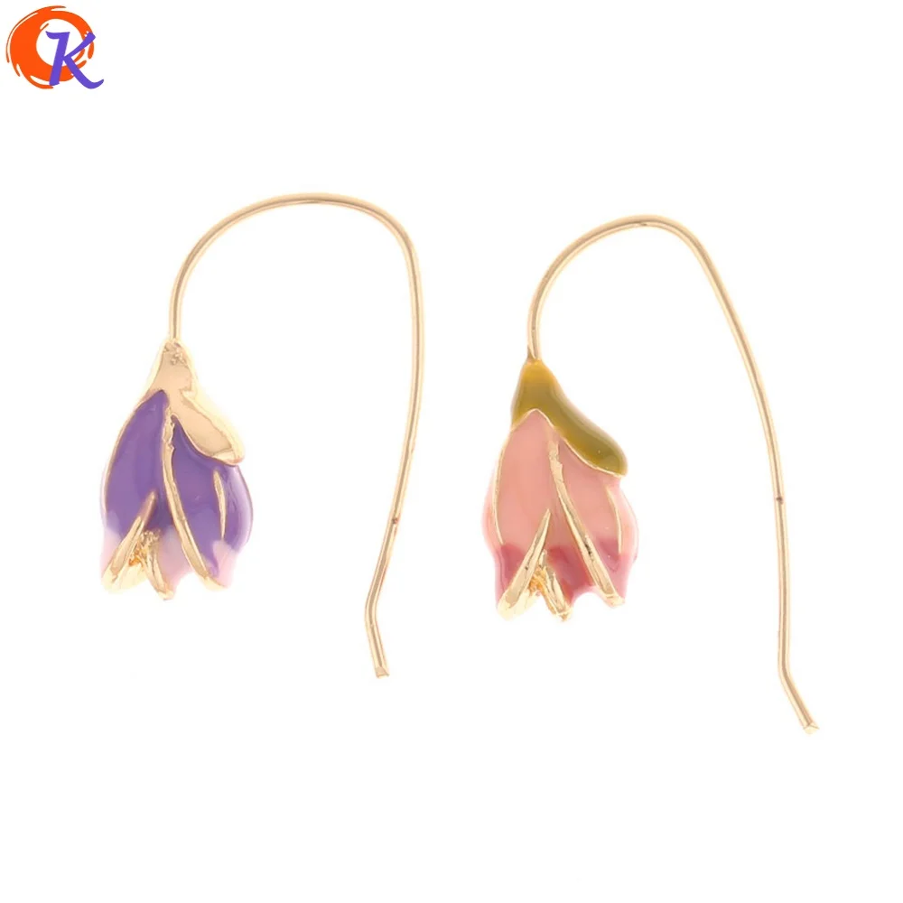 

Cordial Design 40Pcs 18*30MM Jewelry Accessories/Earring Stud/Gold Flower Shape/Zinc Alloy/DIY Parts/Hand Made/Earring Findings