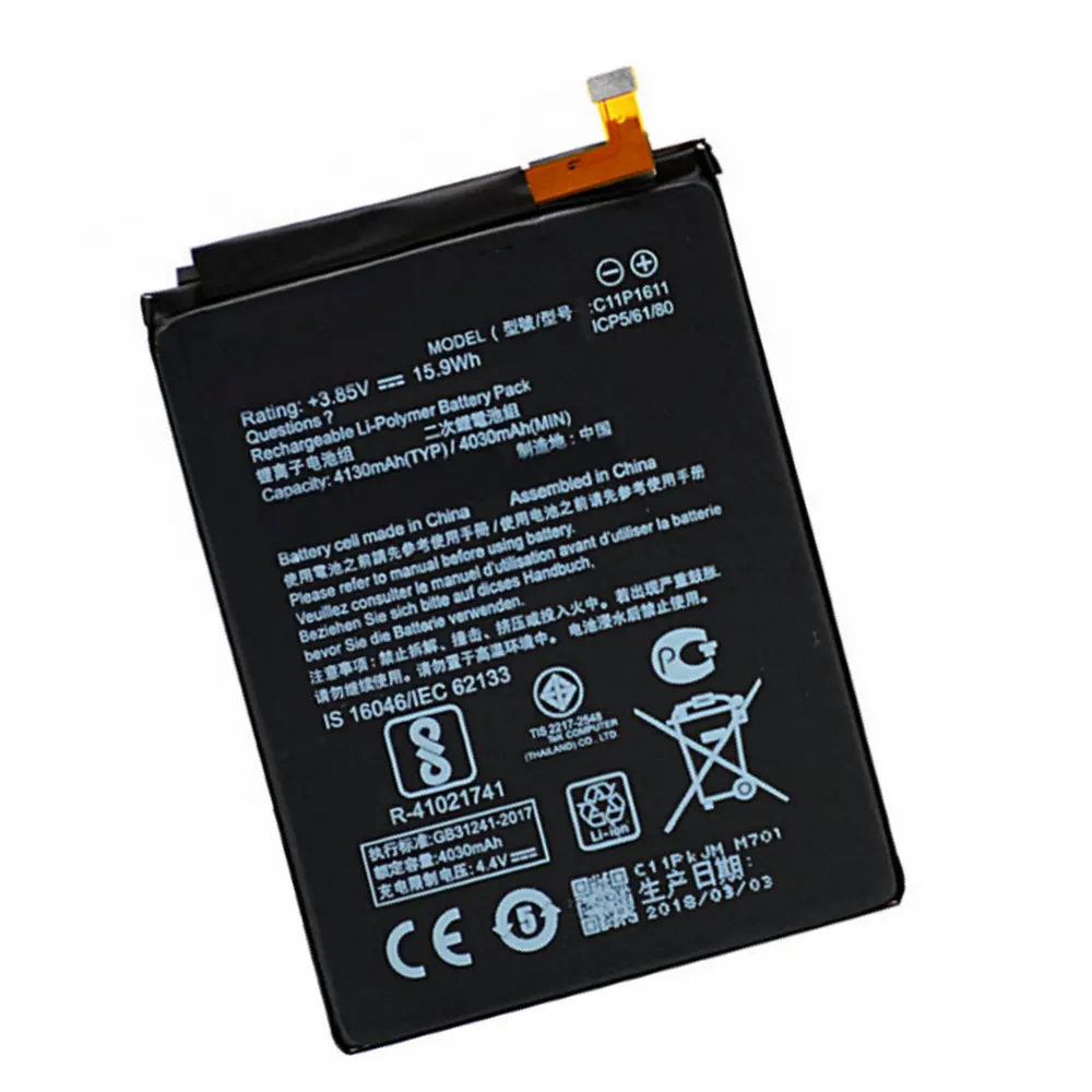 Сменный аккумулятор C11P1611 4130 мАч для смартфонов ASUS Zenfone 3 Max Z3 MAX ZC520TL PegASUS X008 D Z01B |