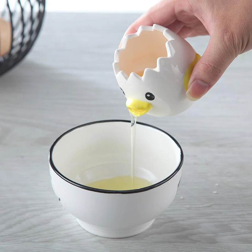 7x7cm Creative kitchen Egg Yolk Separator Eco Friendly Ceramic Divider Tools Kitchen Accessories Baking | Дом и сад
