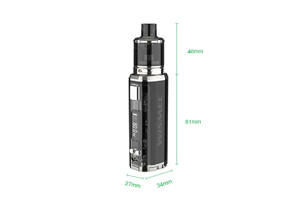 WISMEC SINUOUS V80 80W TC Kit with Amor NSE
