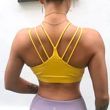 CretKoav небольшой плечевой ремень дизайн спортивный бюстгальтер для женщин ударопрочный фитнес Йога бюстгальтер пуш-ап сексуальная спина Беговая форма для гимнастики