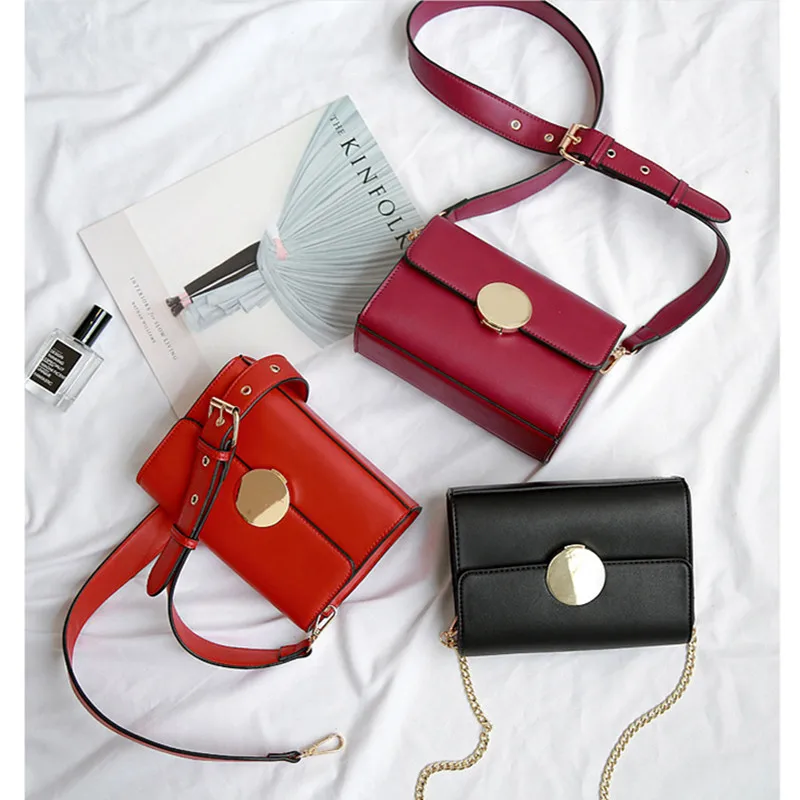 

Fashion bags for women luxury handbags designer chain handbag small red PU leather hand bag crossbody bag for women