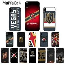 MaiYaCa Vegas Golden Knights Силиконовый ТПУ мягкий черный чехол для телефона для iPhone X XS MAX 6 6S 7 7plus 8 8Plus 5 5S XR