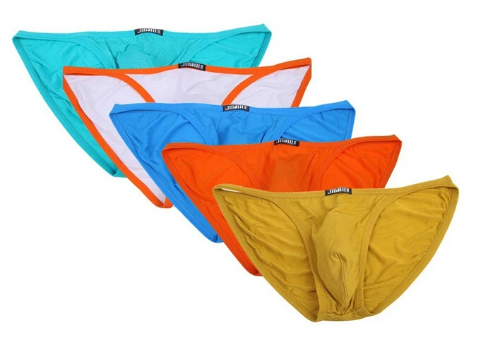 JINSHI Mens Bamboo Fiber Bikinis Briefs 5 Pack, FREE SHIPPINGbikini