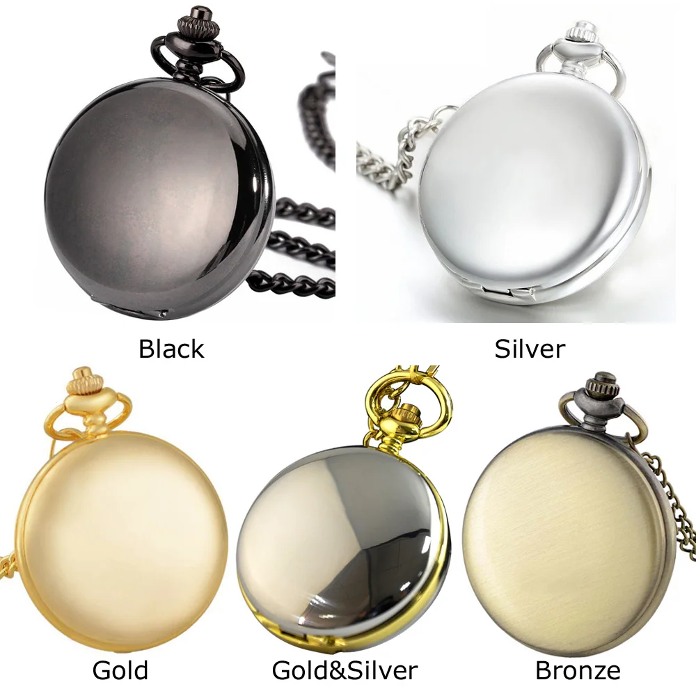 Alloy Vintage Anti Pocket Watch Steampunk Double Hunter Mechanical Skeleton Pocket Watch Chain Anniversary Gift