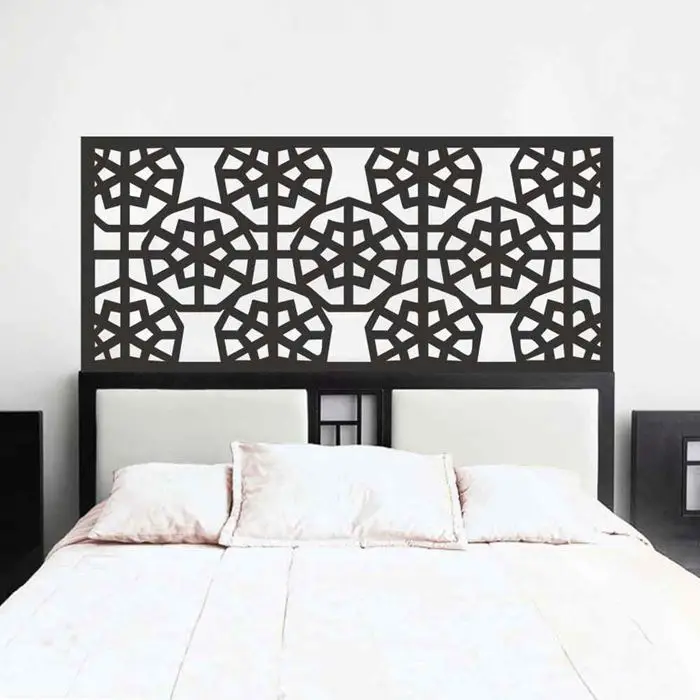 

Shabby Chic Star Snowflake Abstract Headboard Wall Decal Bed Geometric Dorm Decoration Wall Stickers Bedroom Home Decoration