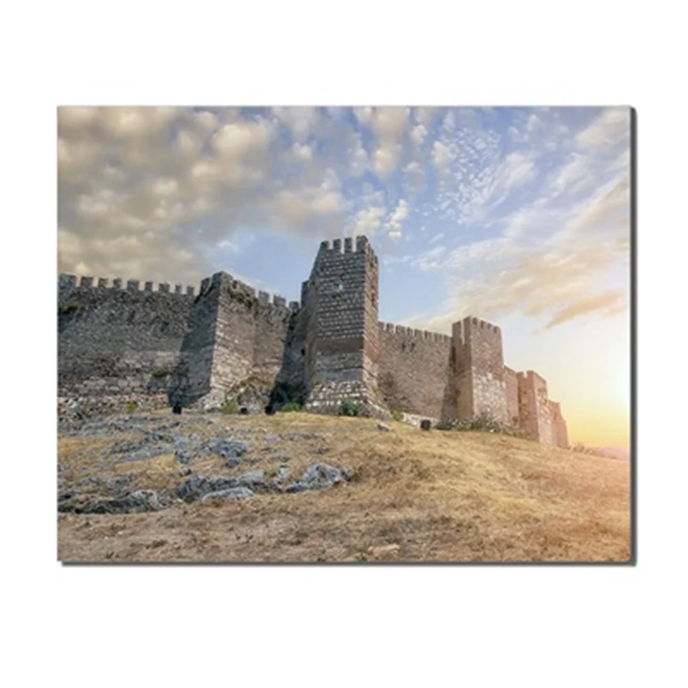 

Places of Interest Blue Sky The Great Wall Modern Abstract Canvas Oil Painting For Home Bedroom Wedding Decoration No Frame