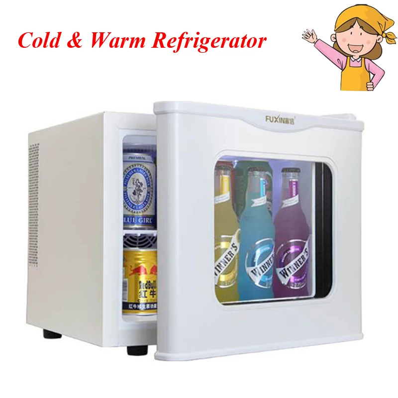 Tempered Glass Single Door Cold&Warm Refrigerator Household Small Refrigeration Heating Sample