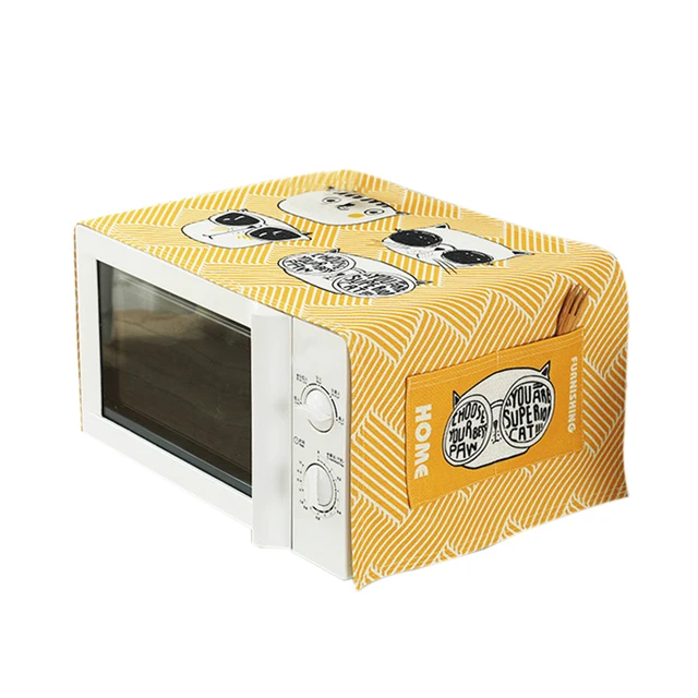 Best Price Linen Microwave Oven Covers Household Refrigerator Dustproof Covers With Storage Bag Kitchen Organizer Accessories Supplies Item Best Price Linen Microwave Oven Covers Household Refrigerator Dustproof Covers With Storage Bag Kitchen Organizer Accessories Supplies Item