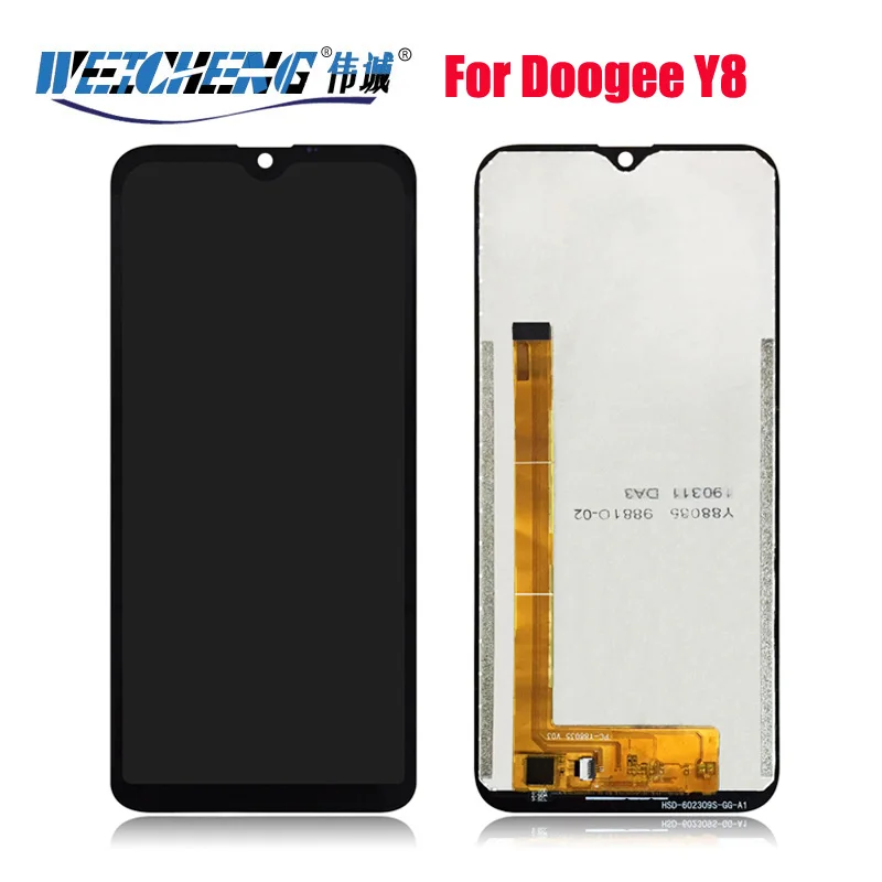 Протестирован для Doogee Y8/Y8C ЖК-дисплей+ кодирующий преобразователь сенсорного экрана в сборе ЖК+ сенсорный дигитайзер для Y8C/DoogeeY8