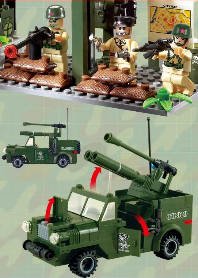 Enlighten модели Здание игрушка Совместимость с LEGO Лего Legos Конструктор E809 285 блок