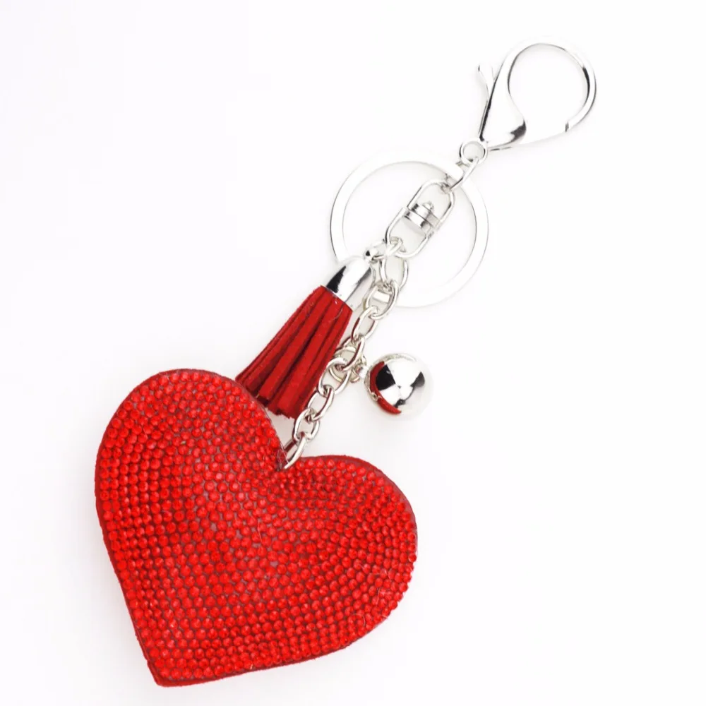 Buy Love Heart Keychain 15 Colors Full Crystal Key