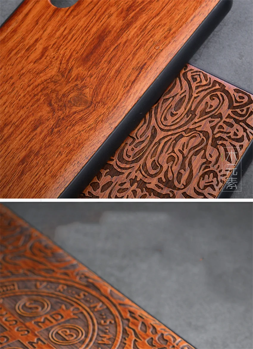 Huawei P30 Pro Case Boogic Original Real Wood funda P30 Pro Rosewood TPU Shockproof Back Cover Phone Shell Huawei P30 case (4)