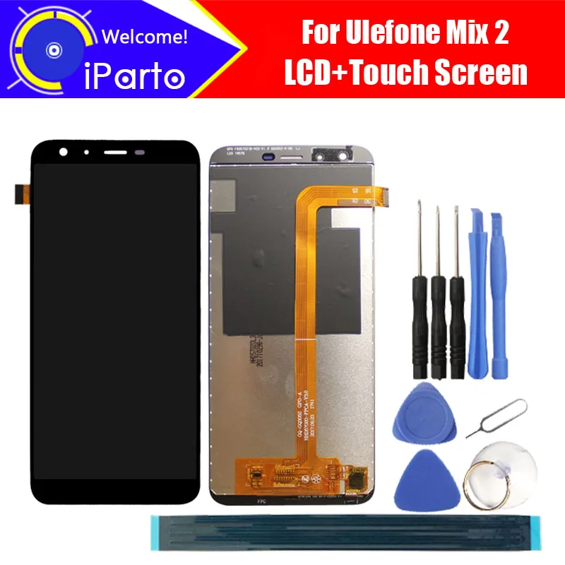 5 7 дюймовый ЖК-дисплей Ulefone Mix 2 + кодирующий преобразователь сенсорного экрана в
