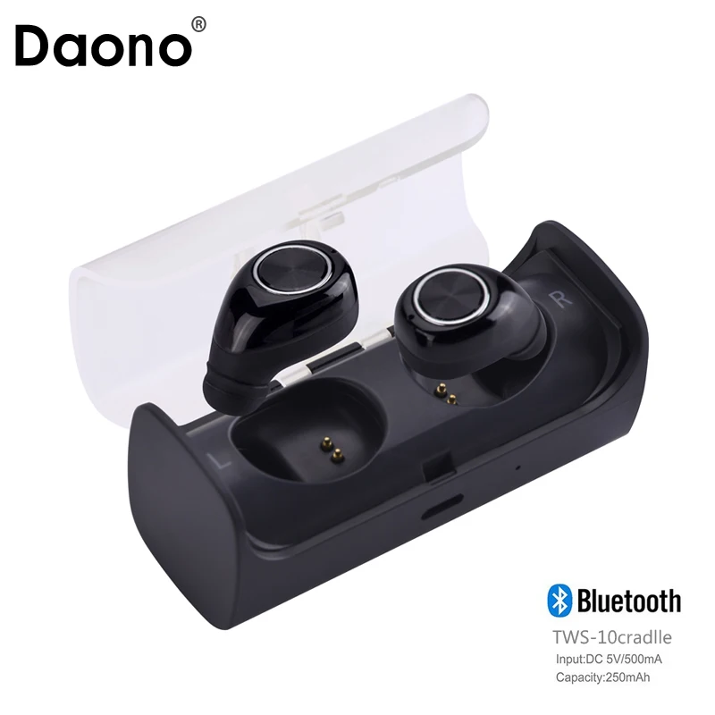 

New Mini Invisible Twins TWS True Wireless Bluetooth Headset Earphones CSR 4.1 Handsfree with Power Storage Organizer Box
