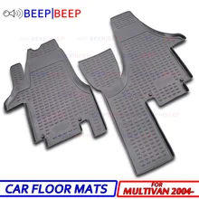 Для Volkswagen Multivan 2004-автомобильные Затопленные коврики ковры Авто Пол пылезащитный нескользящий Автомобиль Стайлинг украшение интерьера