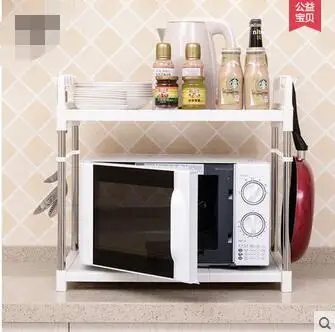 Полка для микроволновой печи кухонный стеллаж духовки 2 уровня полка хранения|shelf